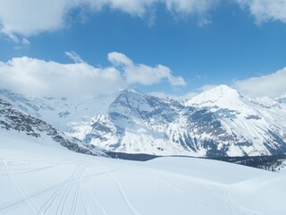 Obraz premium winter landscape in raurisertal in austrian alps