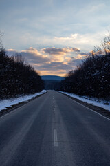 road in winter