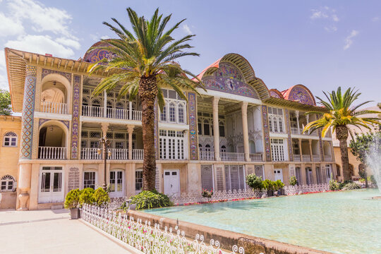 Palace in Eram garden in Shiraz, Iran.