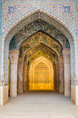 Vaults of Vakil mosque in Shiraz, Iran.