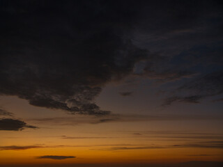 Sunset on a hill
