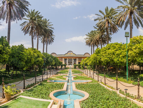 Naranjestan garden with Qavam House in Shiraz, Iran