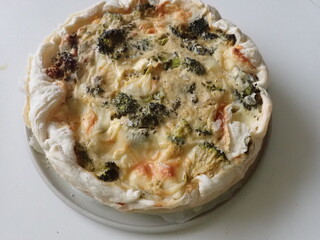 vegetable brocoli cahe with cheese and eggs