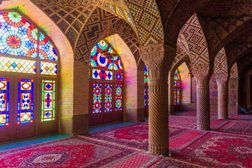 Fototapeta na wymiar Nasir al Mulk Mosque in Shiraz, Ira