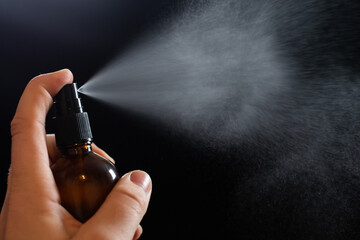 Spray Mist Amber Bottle