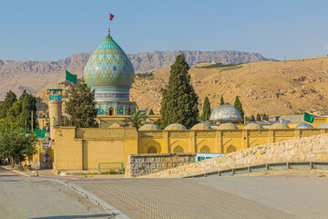 Imamzadeh-ye Ali Ebn-e Hamze (Ali Ibn Hamza Mausoleum) in Shiraz, Iran - obrazy, fototapety, plakaty