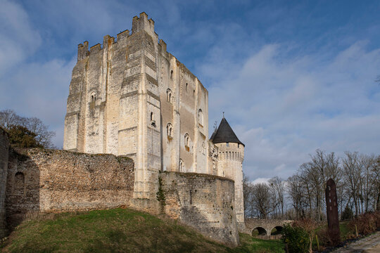 Medieval castle of Nogent-le-Rotrou in the Perche region of France
