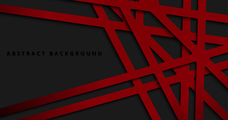 Dark red and black background with overlapping shape and shadow