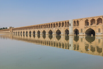 Allahverdi Khan (Si-o-se-pol) bridge in Isfahan, Iran