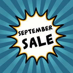 September Sale Illustration