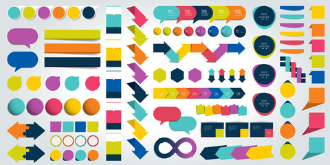 Set of infographic elements. Vector illustration.