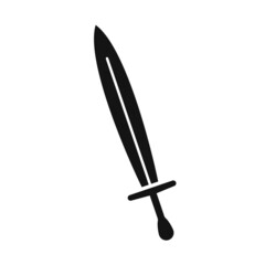 Sword combat icon vector isolated