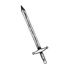 Sword combat icon vector isolated