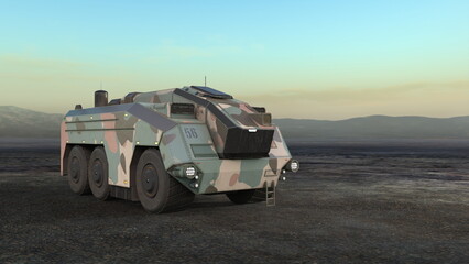Fototapeta premium 装甲車
