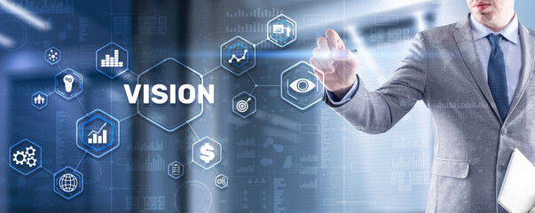 Vision Direction Future Business Inspiration Motivation Concept