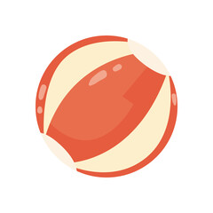 flat beach ball illustration