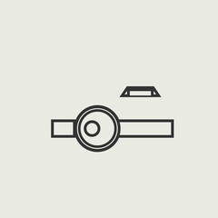Camera vector icon illustration sign