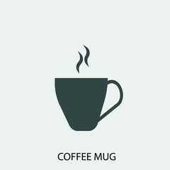 coffee cup vector icon illustration sign 