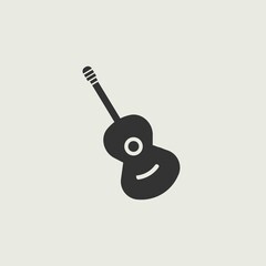 guitar vector icon illustration sign 