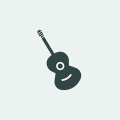 guitar vector icon illustration sign 