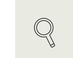 search glass vector icon illustration sign 