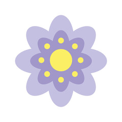purple flower illustration