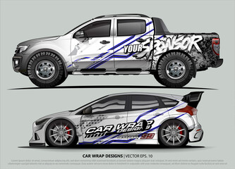 car graphic background vector. abstract lines vector with modern camouflage design concept  for truck and vehicles graphics vinyl wrap 
