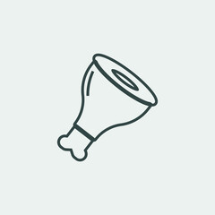 meat stake vector icon illustration sign 