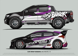 car graphic background vector. abstract lines vector with modern camouflage design concept  for truck and vehicles graphics vinyl wrap 
