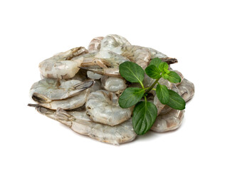Fresh Shrimp Tails Isolated