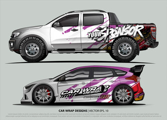 car graphic background vector. abstract lines vector with modern camouflage design concept  for truck and vehicles graphics vinyl wrap 
