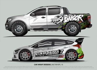 car graphic background vector. abstract lines vector with modern camouflage design concept  for truck and vehicles graphics vinyl wrap 
