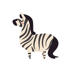 Fototapeta na wymiar wild zebra doodle
