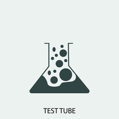 test tube vector icon illustration sign 