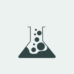 test tube vector icon illustration sign 