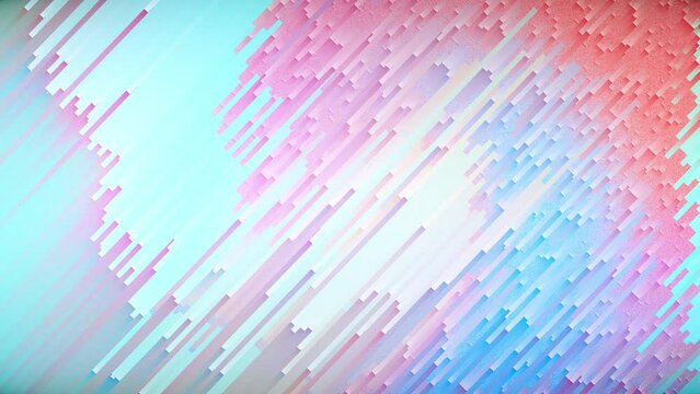 Dynamic colourful pixel sorting animation, abstract animated wallpaper.
