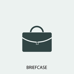 briefcase vector icon illustration sign 