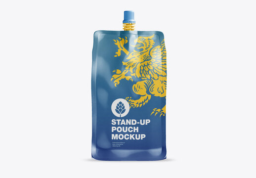 Stand Up Pouch Juice Mockup