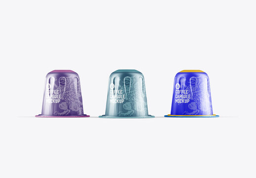 Set Coffee Capsule Mockup