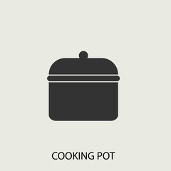 cooking pot vector icon illustration sign 