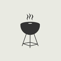  grill vector icon illustration sign 