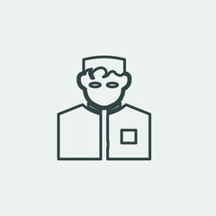  Hotel bellboy vector icon illustration sign 