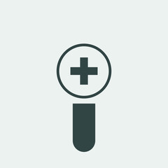 zoom in vector icon illustration sign 