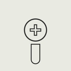 Obraz premium zoom in vector icon illustration sign 