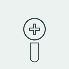 zoom in vector icon illustration sign 