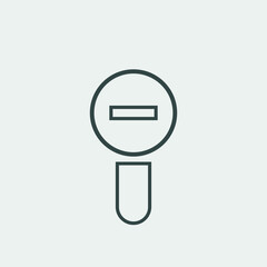 zoom out vector icon illustration sign 