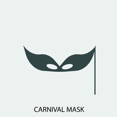  carnival mask vector icon illustration sign 