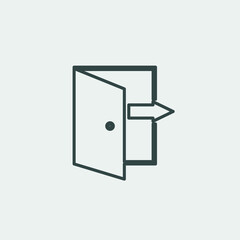 door vector icon illustration sign 