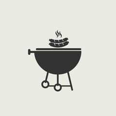 grill vector icon illustration sign 