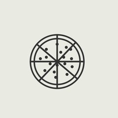 pizza vector icon illustration sign 